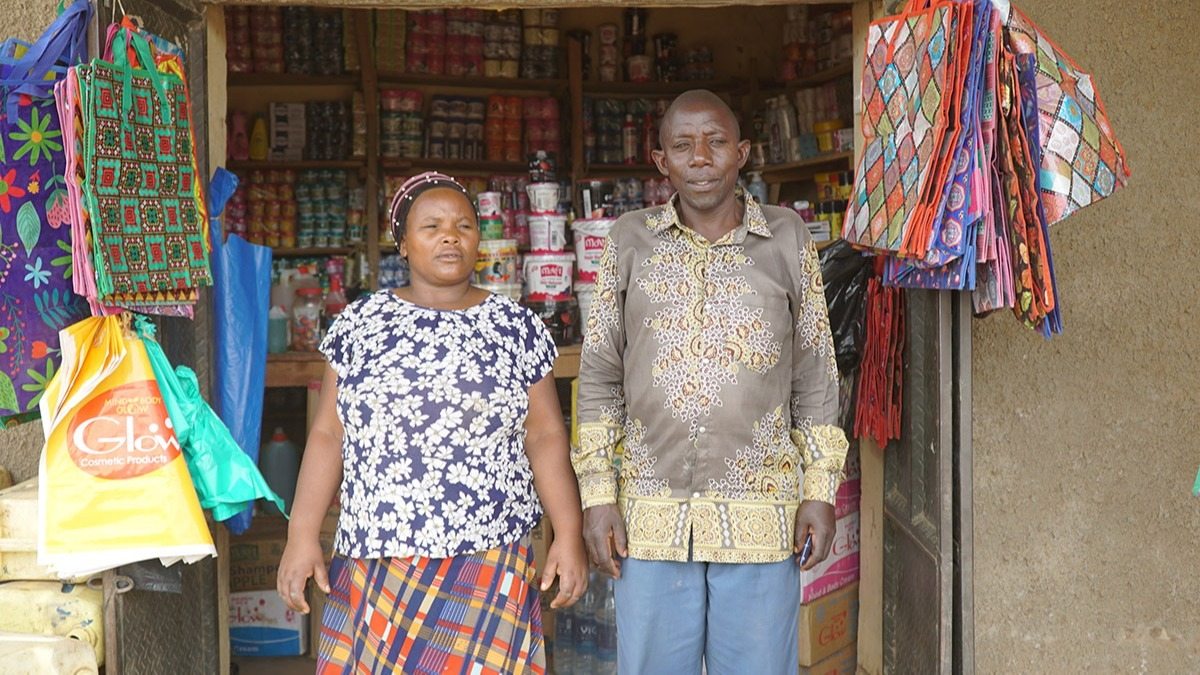 Mbatzimuta en Beata vluchtelingen uit Congo